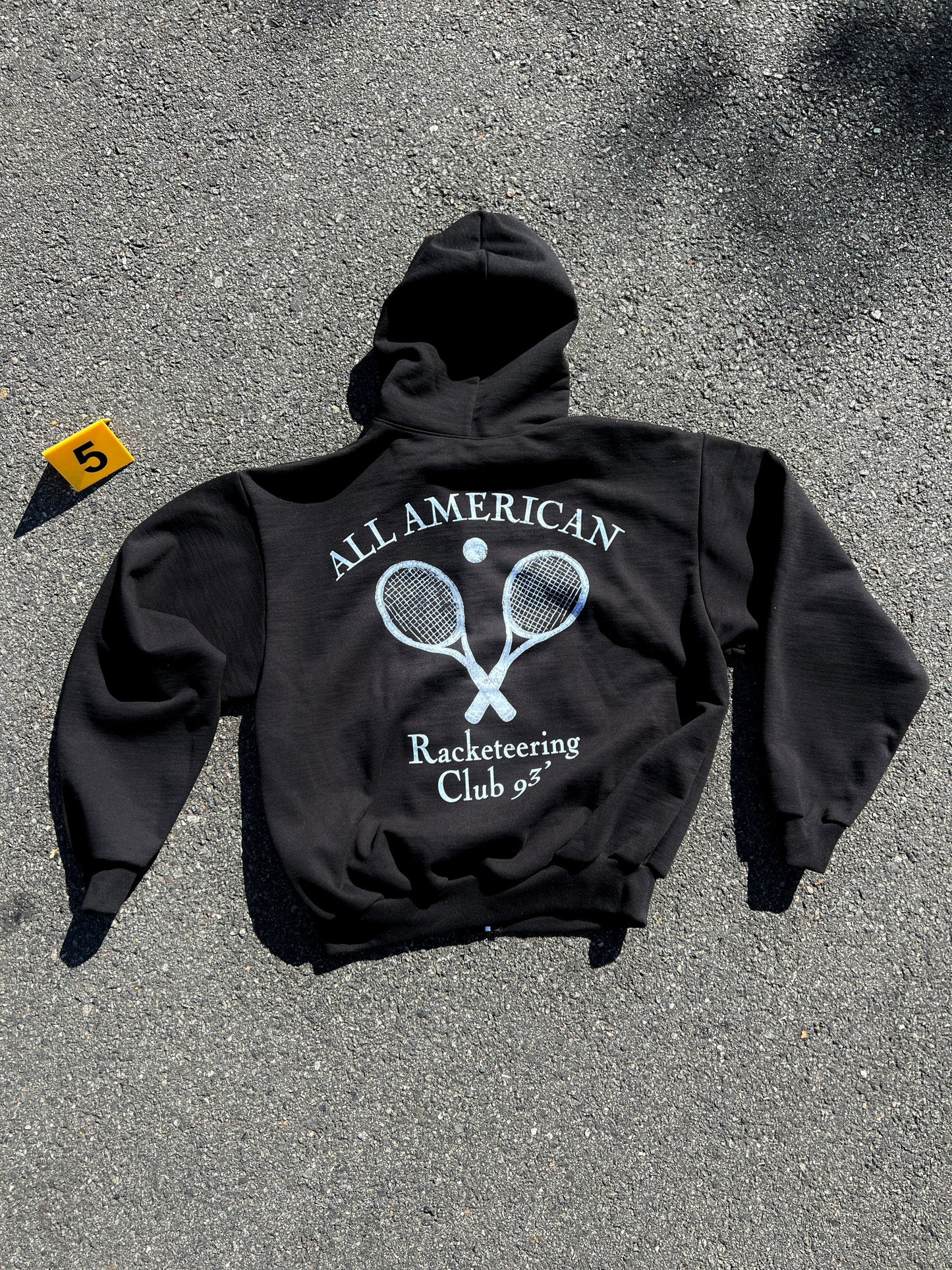 Racketeering Club Zip Up (Black & White)