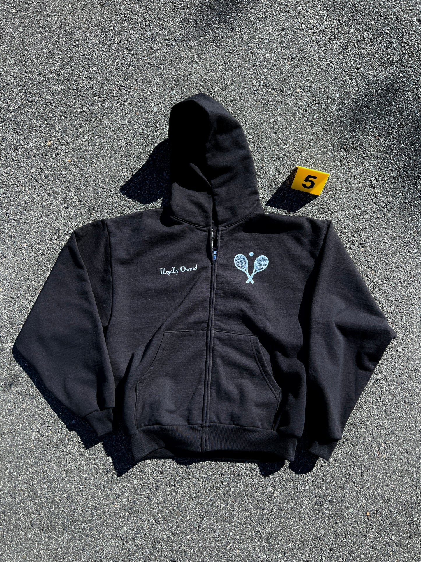 Racketeering Club Zip Up (Black & White)