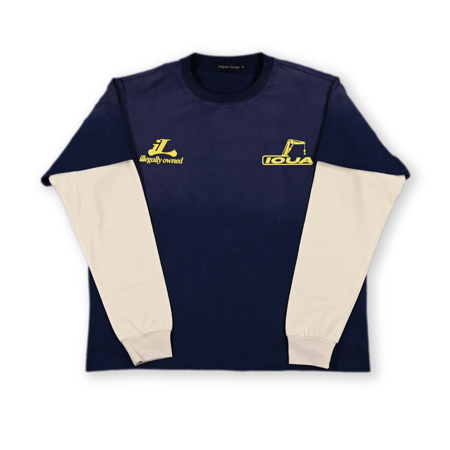 Labor Union Long Sleeve  (Vinatge Navy & Cream)