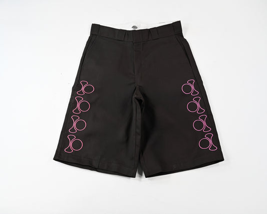 IO Work Shorts (Brown & Pink)