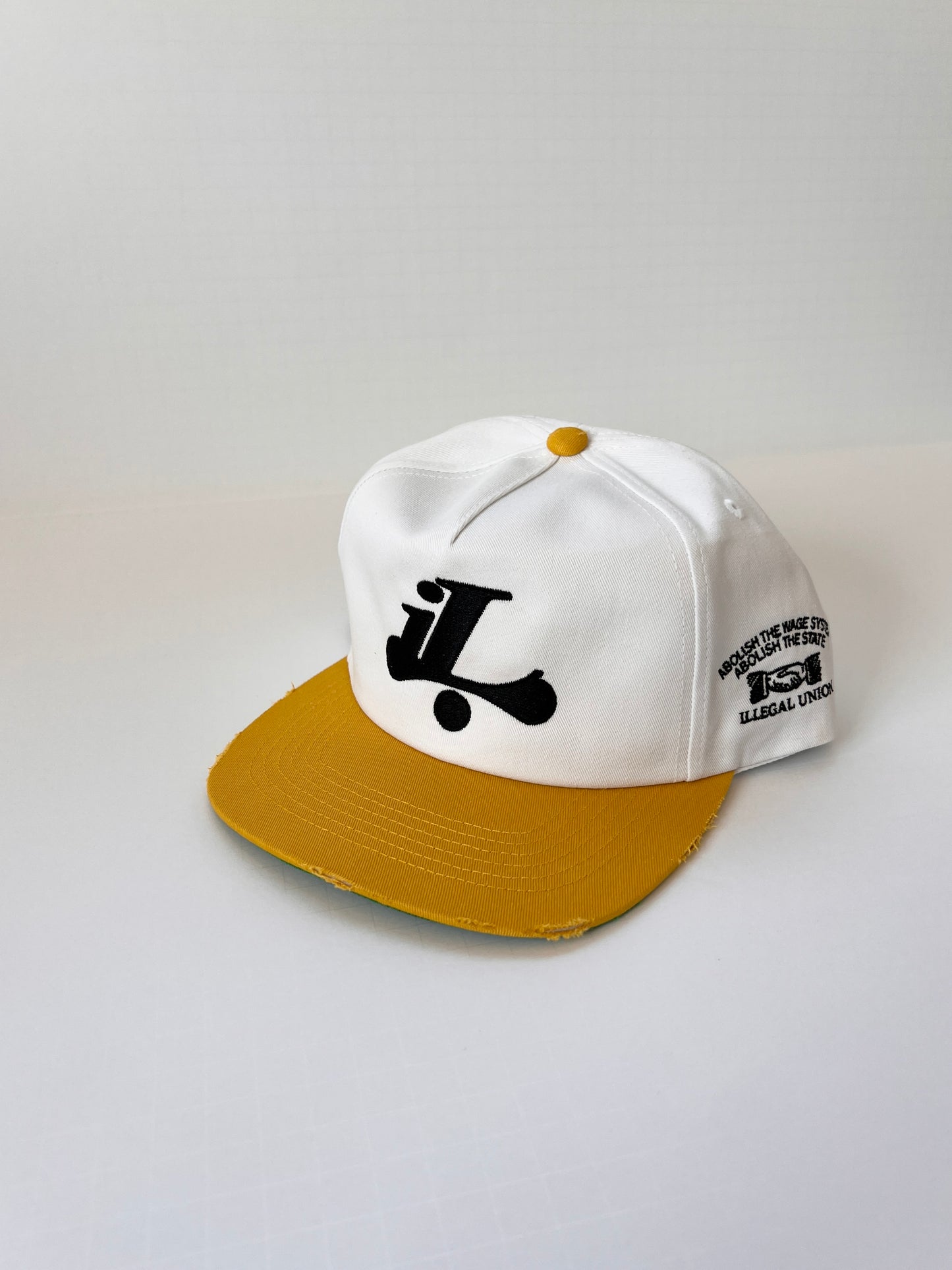 Labor Union Hat (White & Gold)