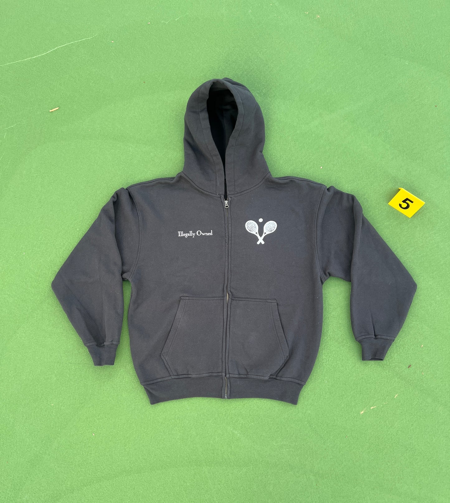 Racketeering Club Zip Up (Black & White)