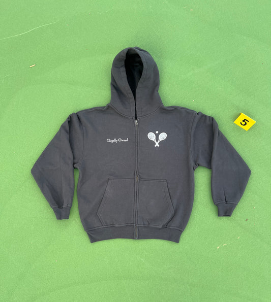 Racketeering Club Zip Up (Black & White)